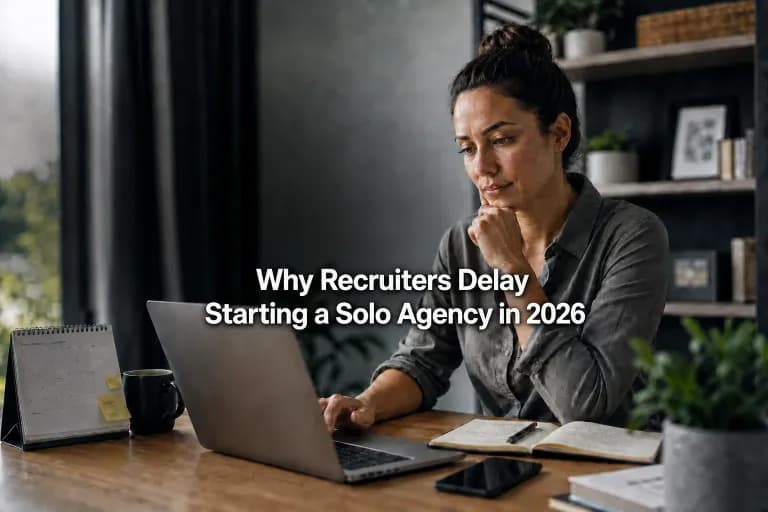Why Recruiters Delay Starting a Solo Agency in 2026